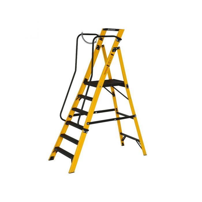 Youngman 6 Tread Megastep Ladder with Handrails - EN 131