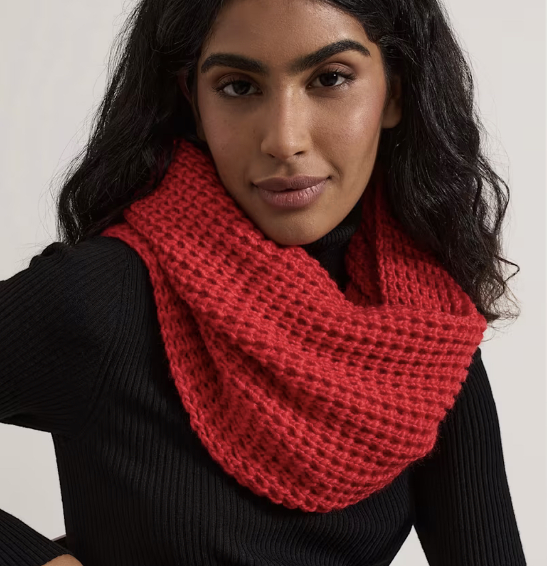 Red Knitted Snood