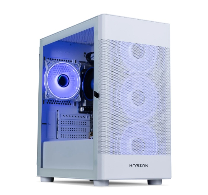 Horizon X White Ryzen 5 Configurable Next Day Gaming PC