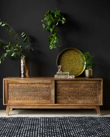 Leopard Print TV Unit