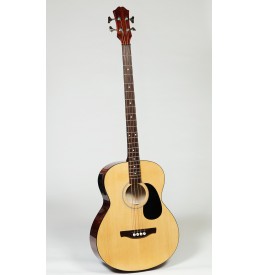 MUZIKKON ELECTRO ACOUSTIC JUMBO BASS GUITAR, 4 STRING