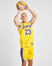 Nike NBA Los Angeles Lakers Swingman James #23 Jersey