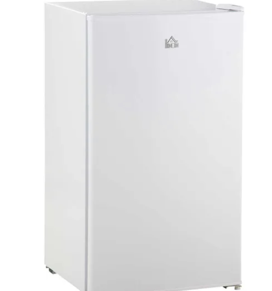 Freestanding 91 Litre Under Counter Fridge with Reversible Door - White