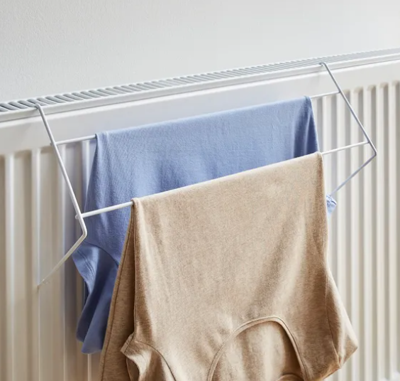 Pack of 2 Over Radiator White Airers