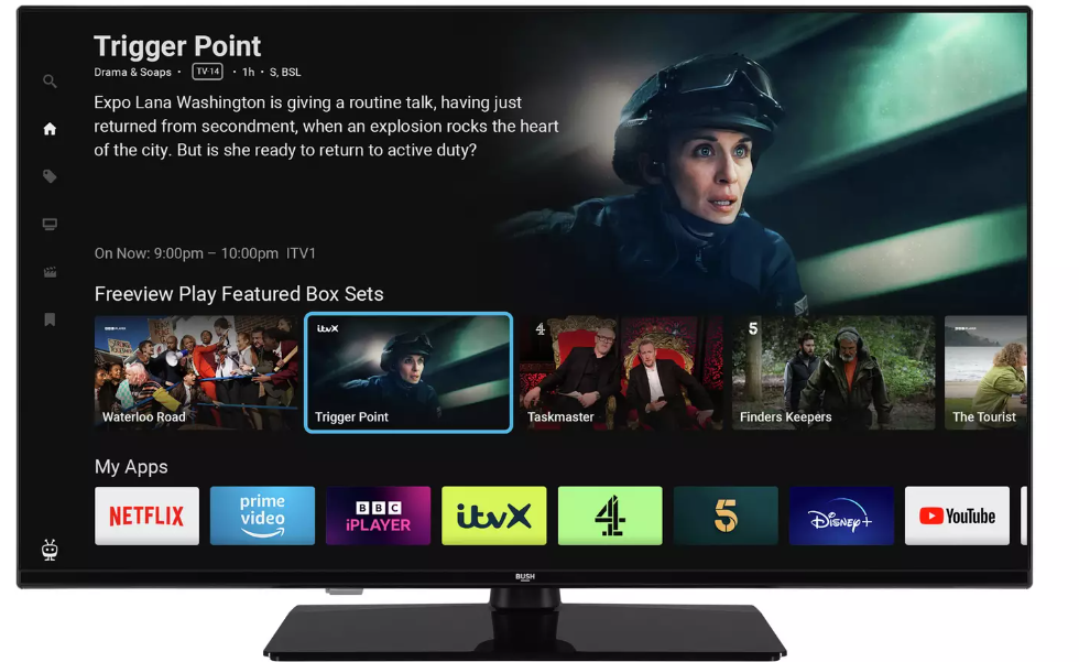 Bush 32 Inch Smart HD Ready HDR10 LED TiVo Freeview TV