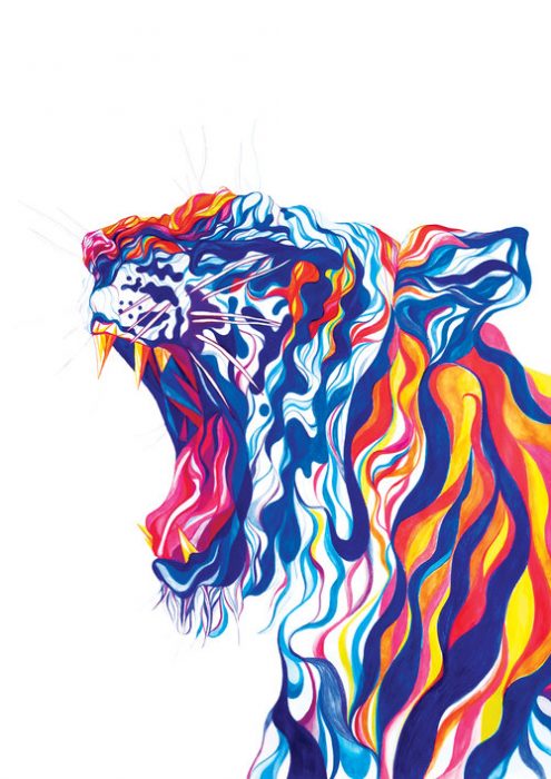 Tiger â€“ signed giclÃ©e print