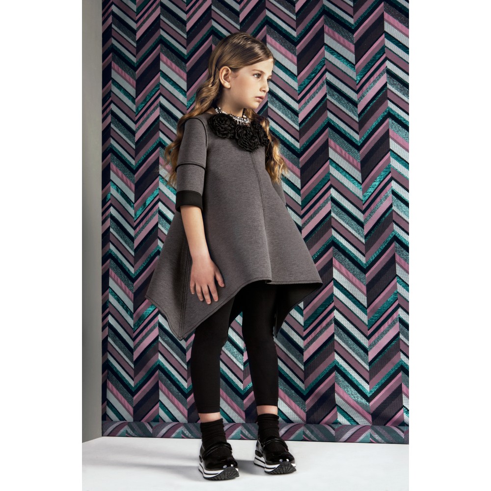 Dress with Necklace - 91 Mid Grey