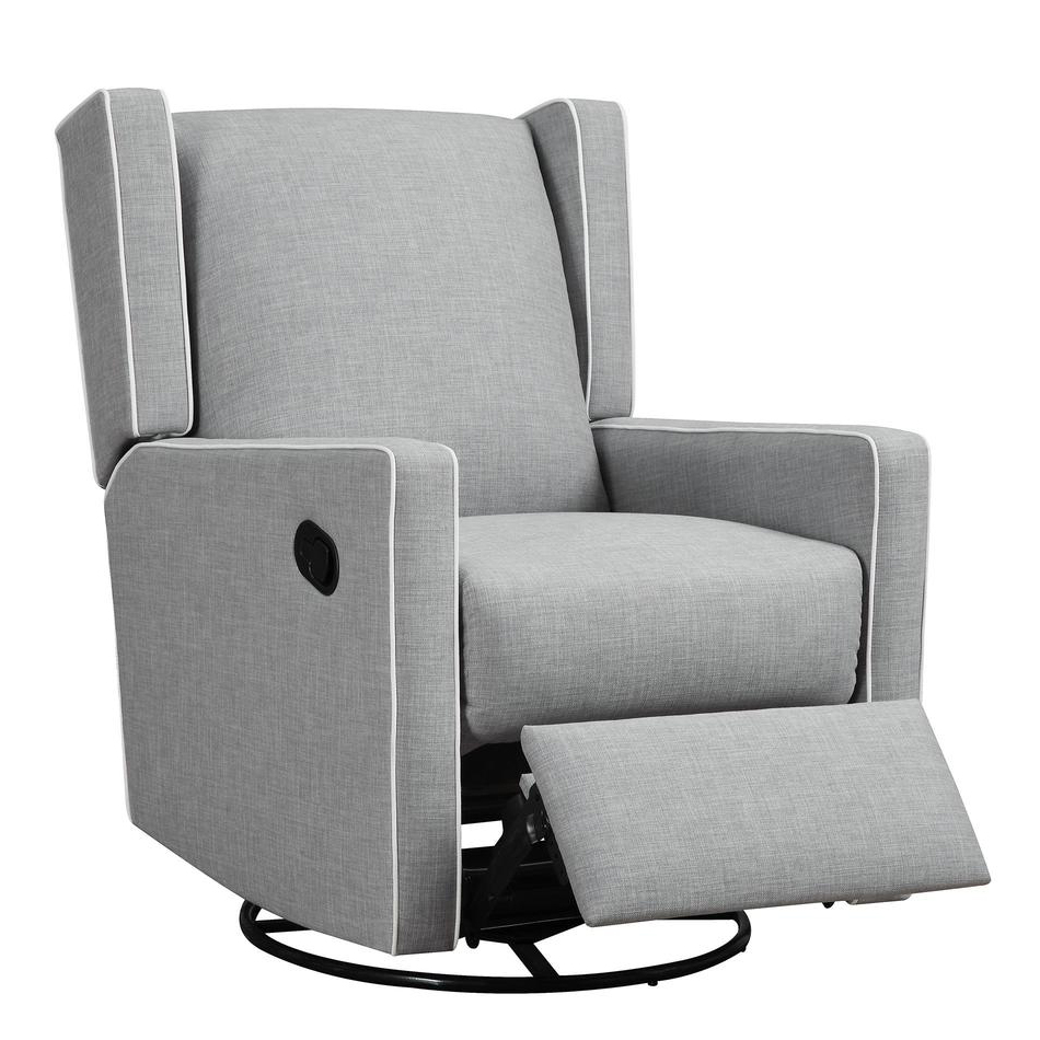 Dorel Baby Knightly Everston Swivel Glider Recliner Grey
