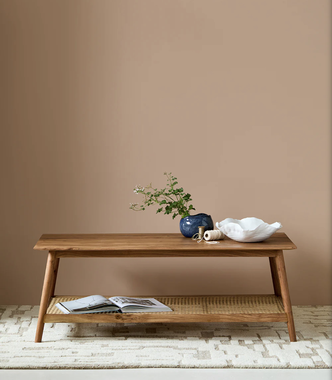 Erabar Acacia & Cane Coffee Table