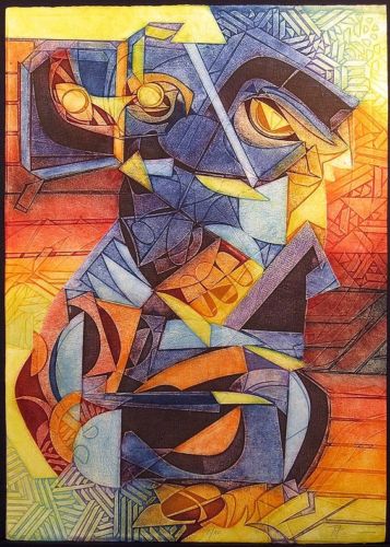 Gerard Fitremann Signed #ed Art Etching from the Cosmogony Suite