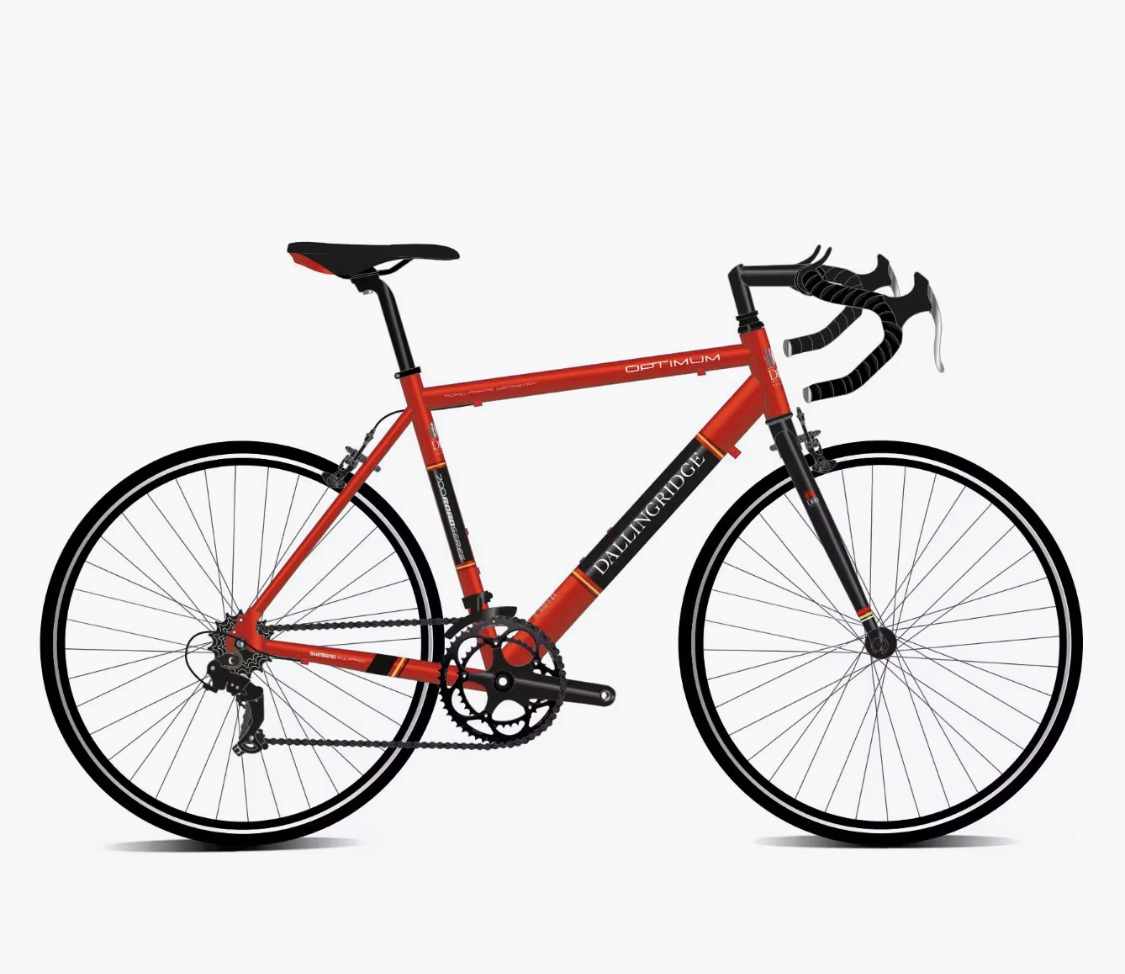DALLINGRIDGE Dallingridge Optimum Unisex Road Bike, 700c Wheel - Gloss Red/Black