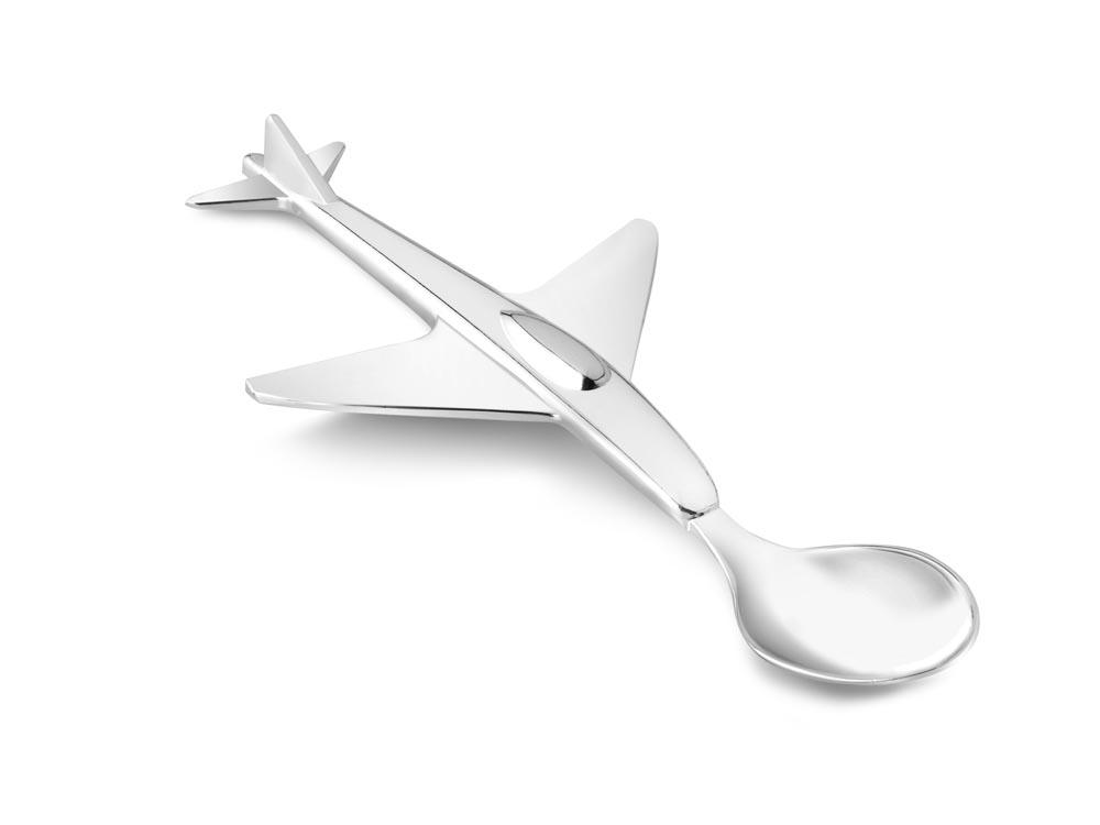 ZILVERSTAD CHILDRENâ€™S SPOON, AIRPLANE