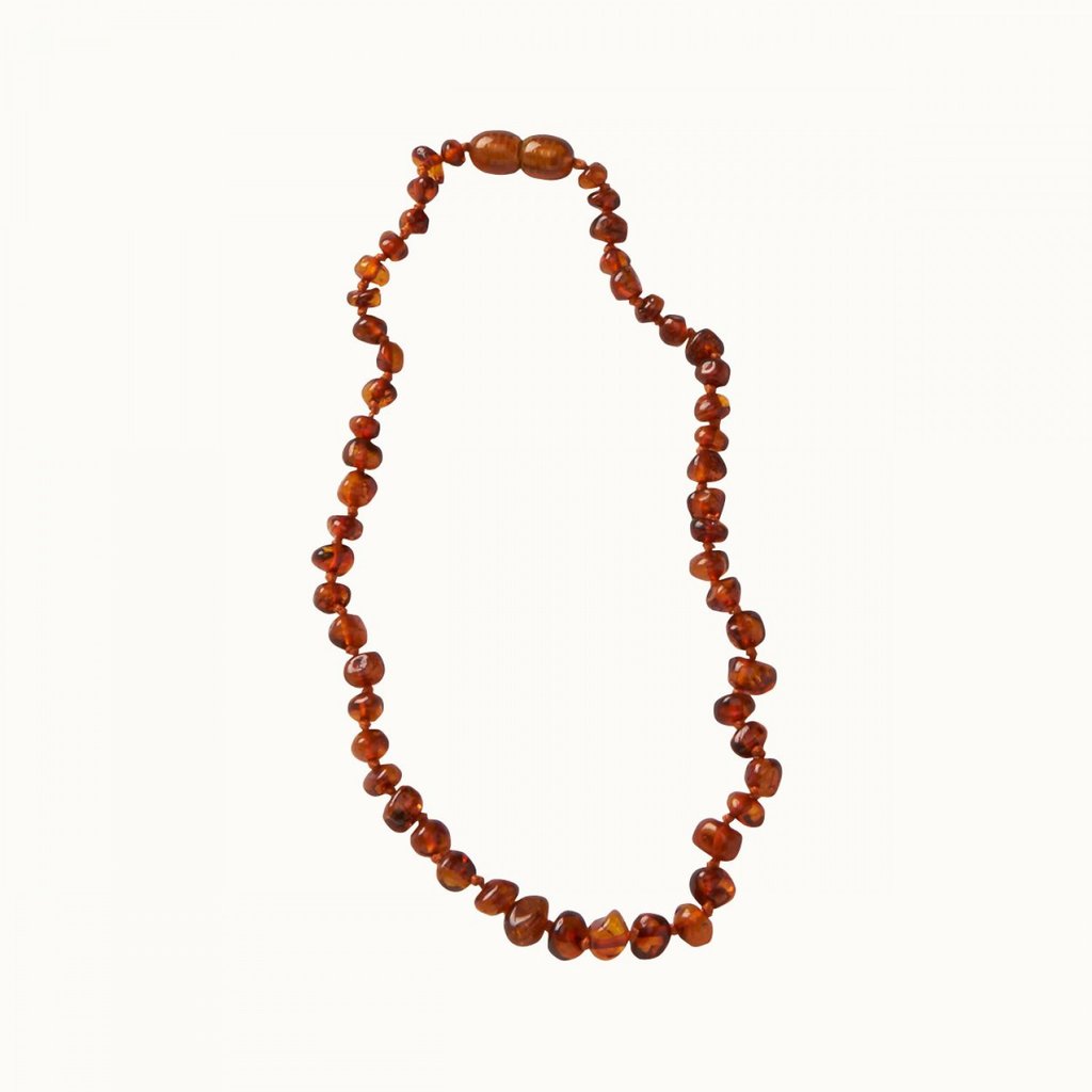 Nature Baby Amber Necklace - Cognac