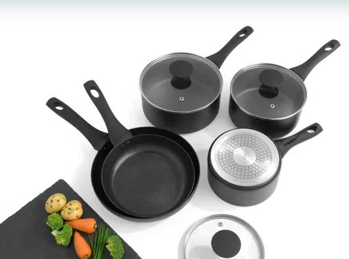 Salter 5Pc Ultimate Pan Set Black X15