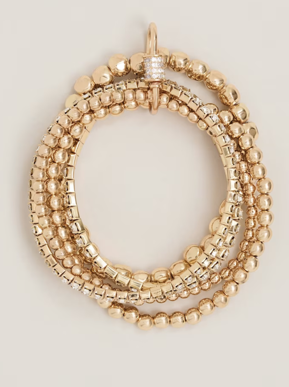 Gold Sparkle Stretch Bracelet Set