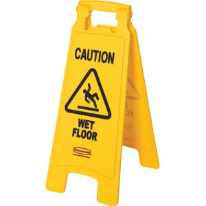 Rubbermaid â€œWET FLOORâ€ Safety Sign
