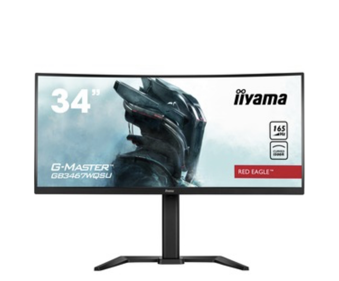 iiyama G-Master GB3467WQSU-B5 Curved 1500R 34" 21:9 Ultra Wide VA LCD, HDR400,165hz - 21:9 - Matte Black