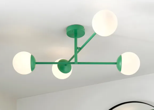 Tela 4 Light Semi Flush Bathroom Ceiling Light