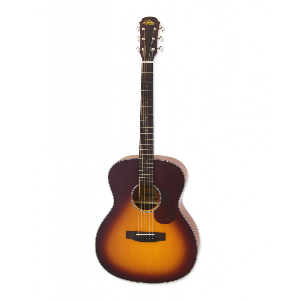 ARIA 101 SATIN TOBACCO SUNBURST OM ACOUSTIC GUITAR (SPRUCE/MAHOGANY)