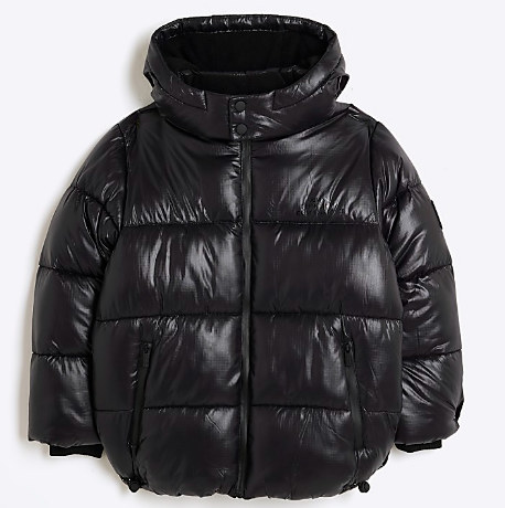 Boy black padded jacket