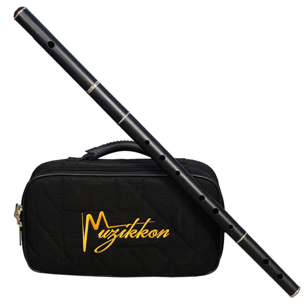 IRISH FLUTE D TUNE EBONY WOOD WITH TUNING SLIDE WITH NYLON CASE