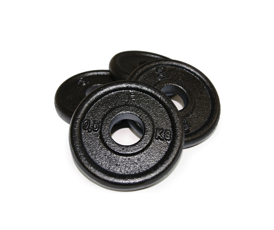 Body Power 0.5Kg Cast Iron Standard Weight Plates (x4)