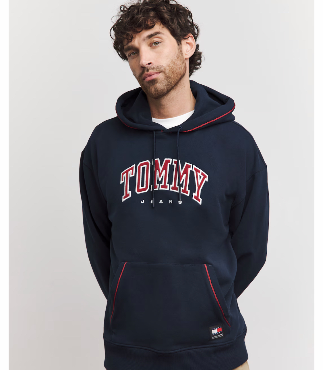 Tommy Jeans Navy Varsity Piping Hoodie