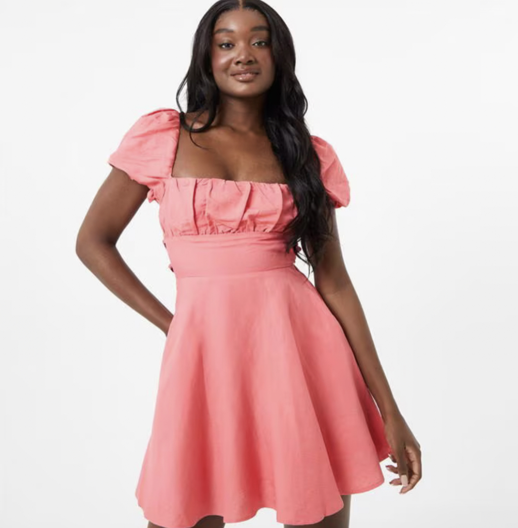 Tie Back Mini Dress