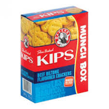Bakers Kips Beef Biltong Flavoured Crackers 200g BB 29/02/20