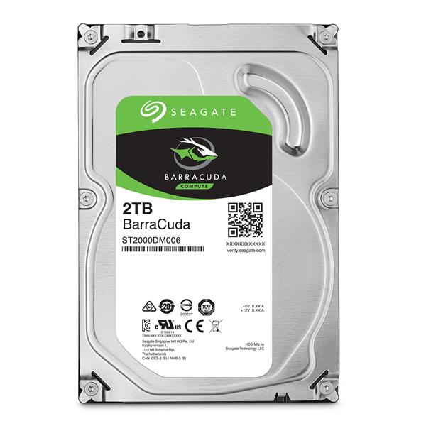 Seagate BarraCuda 2TB SATA 3.5'' 7200RPM Desktop Hard Drives (ST2000DM008)