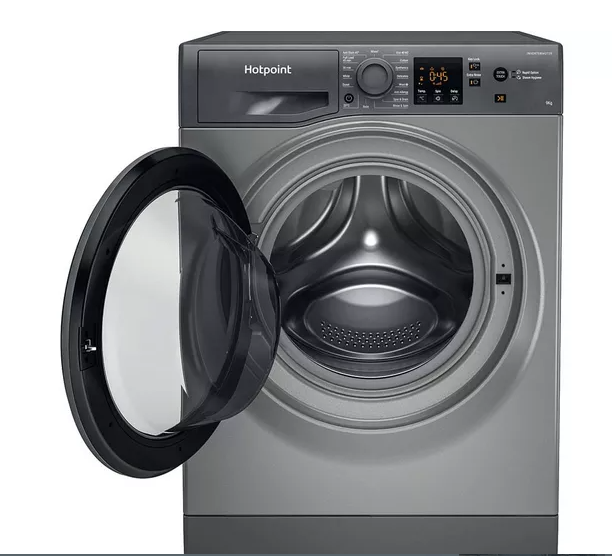 HOTPOINT Anti-stain NSWR 946 GK UK 9 kg 1400 Spin Washing Machine - Graphite