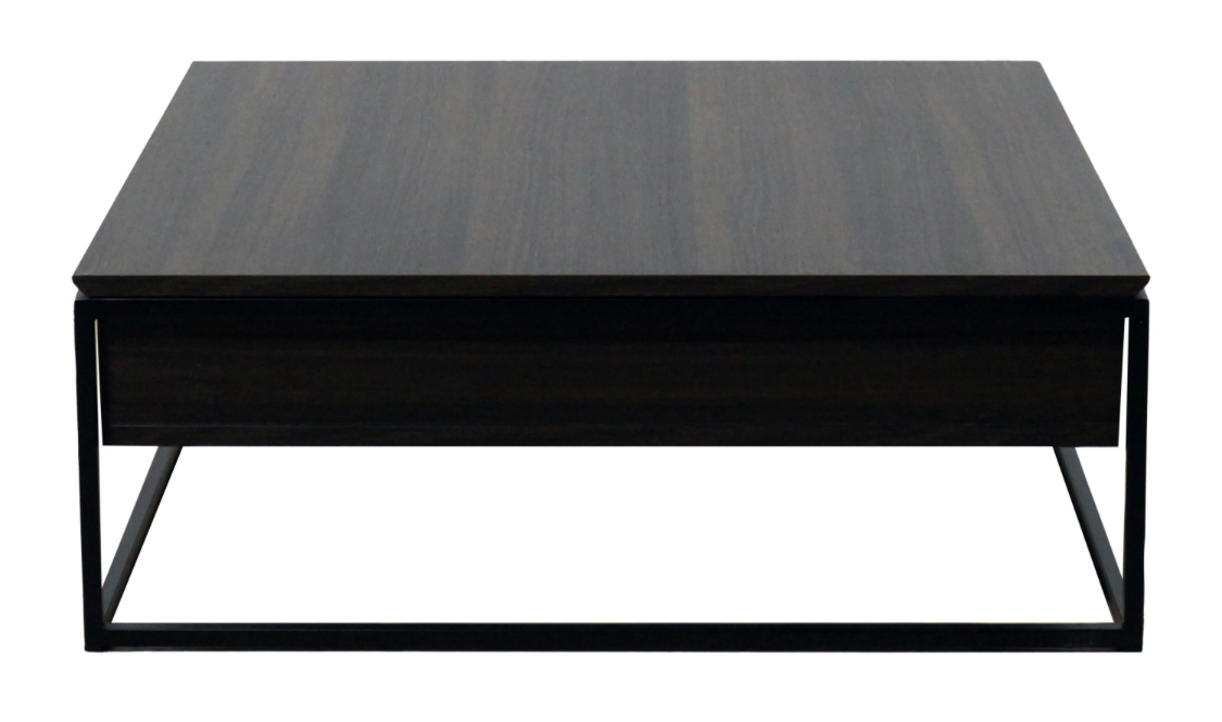 Gavirate Square Table with Storage - Wenge/Black