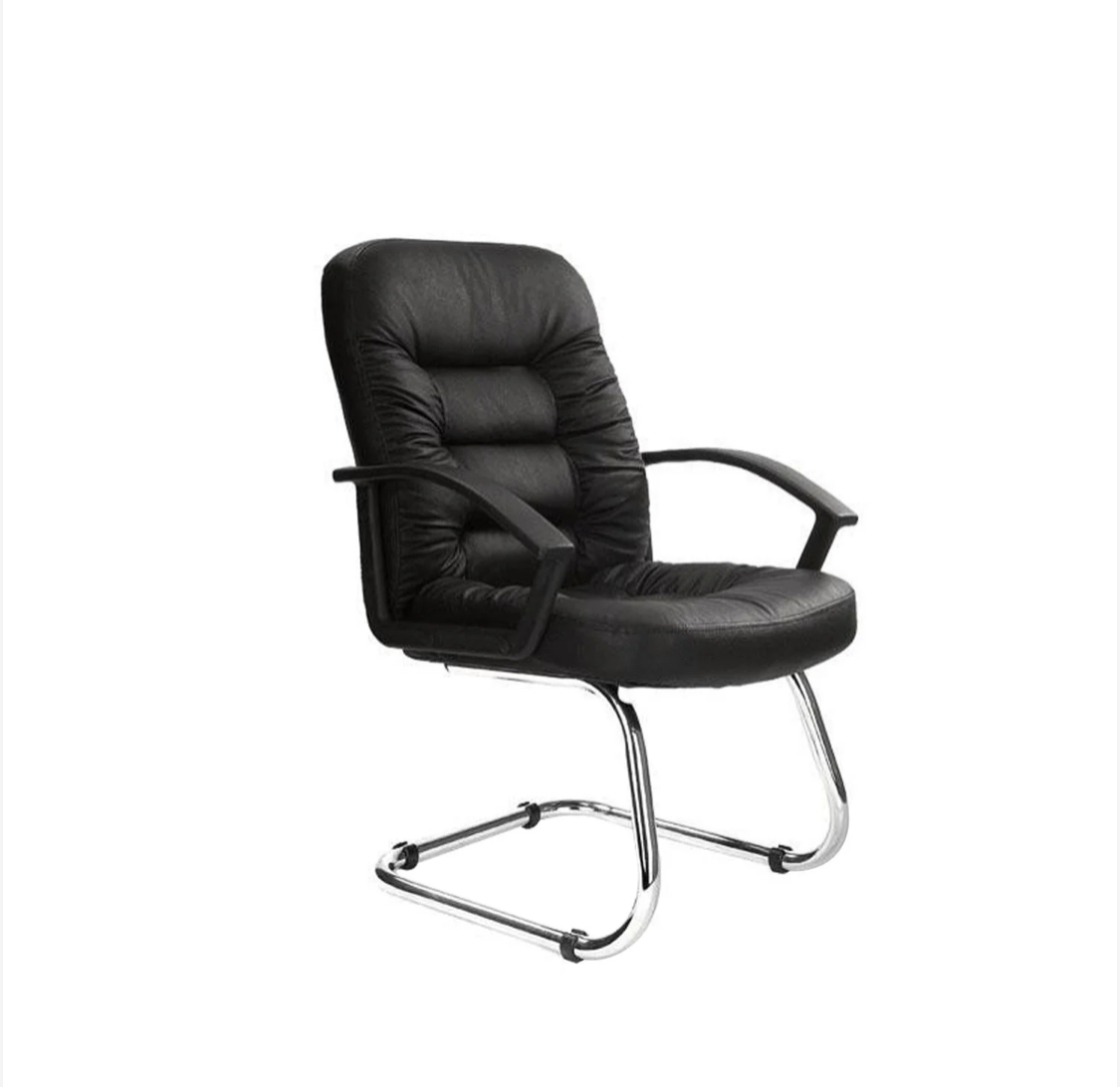 Bartlett Leather Faced Cantilever Chair