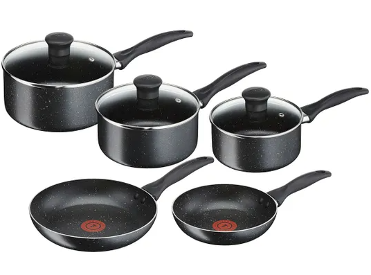 Tefal Origins Non-Stick Aluminium Cookware Set - 5 Piece