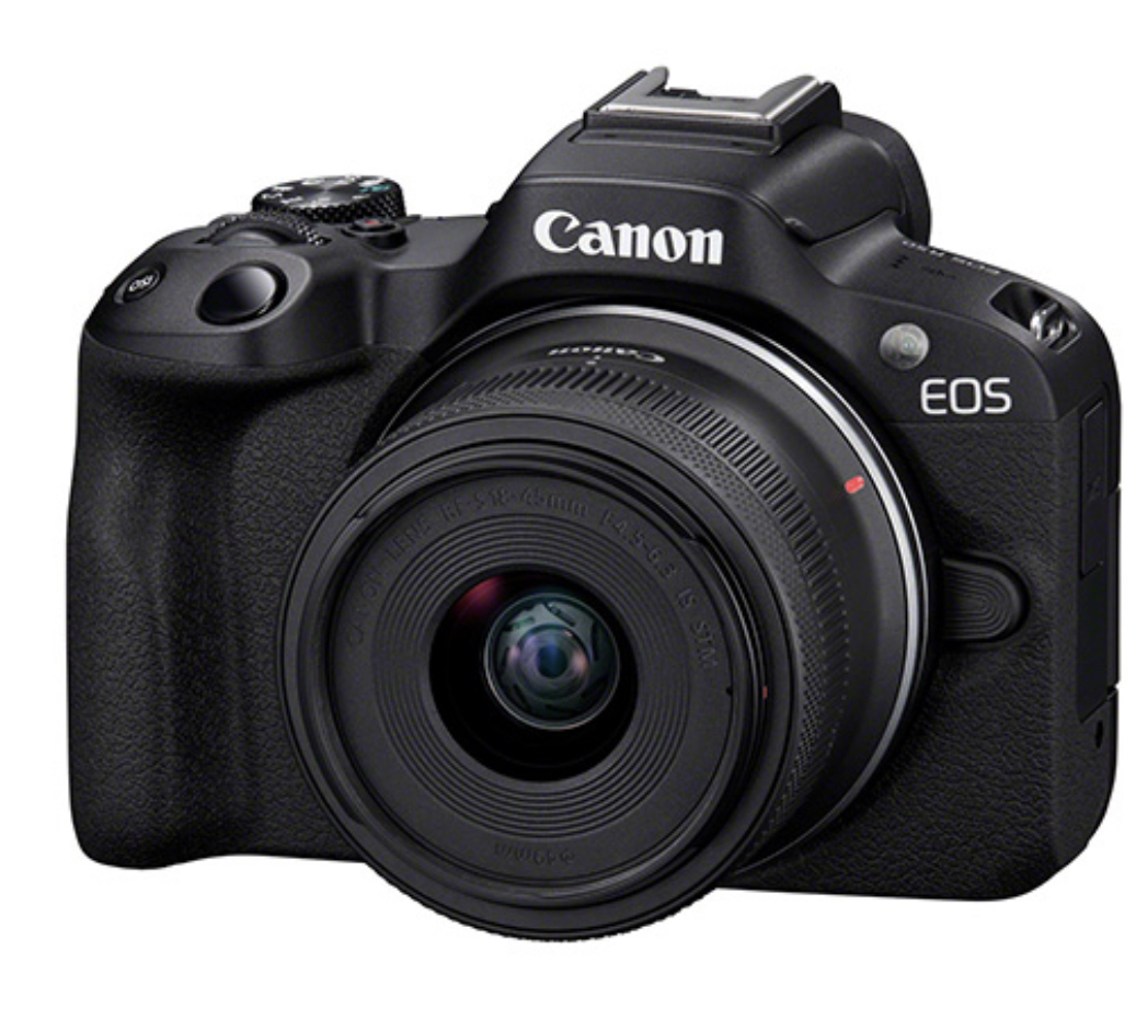 Canon EOS R50 with RF-S 18-45mm f4.5-6.3 IS STM Lens - Black
