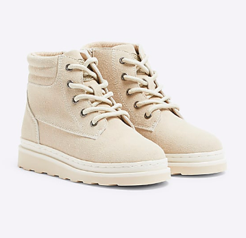 Boys Beige Nubuck Boot