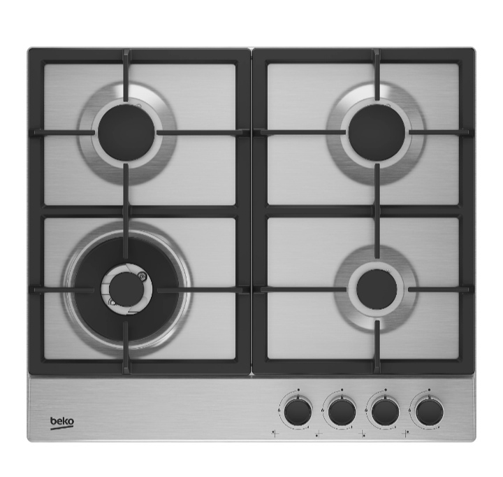 Beko HQBAW64225SX 58cm Gas Hob - Stainless Steel