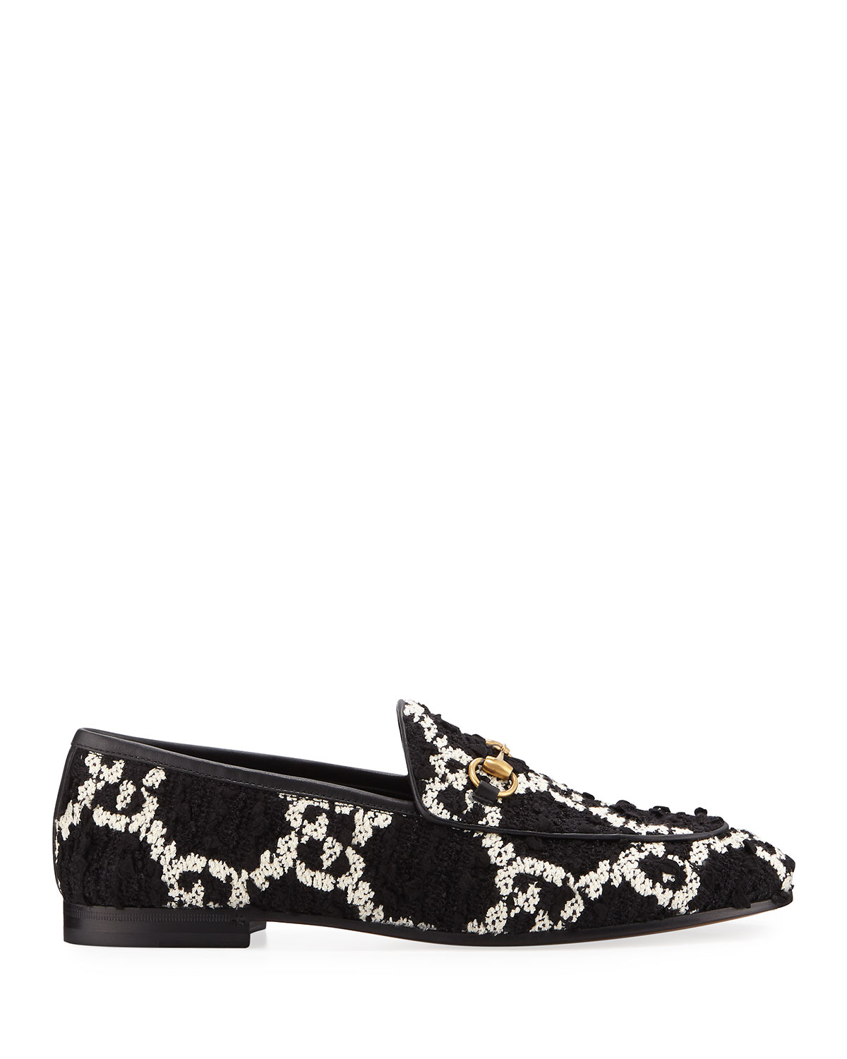 New Jordaan GG Tweed Horsebit Loafers $730.00