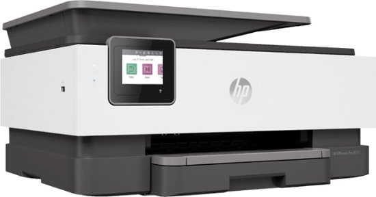 HP - OfficeJet Pro 8035 Wireless All-In-One Printer with 8 Months of Instant Ink Included - Basalt/White