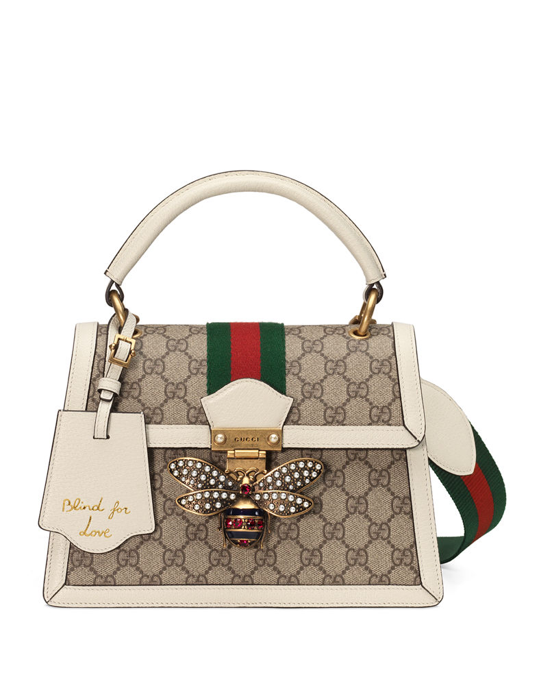 Queen Margaret Small GG Supreme Top-Handle Bag