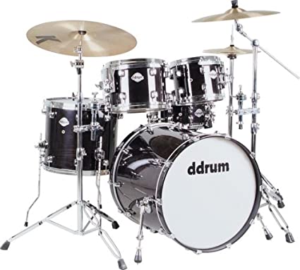 DDRUM DM22BLK Dominion 22 5 Piece Maple Player Black Drumkit Shell Pack