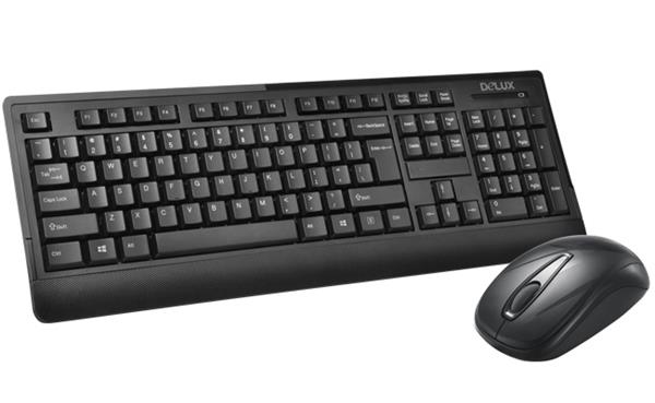 Delux Wireless Standard Keyboard and Mouse Combo (K6010G+M107GX)