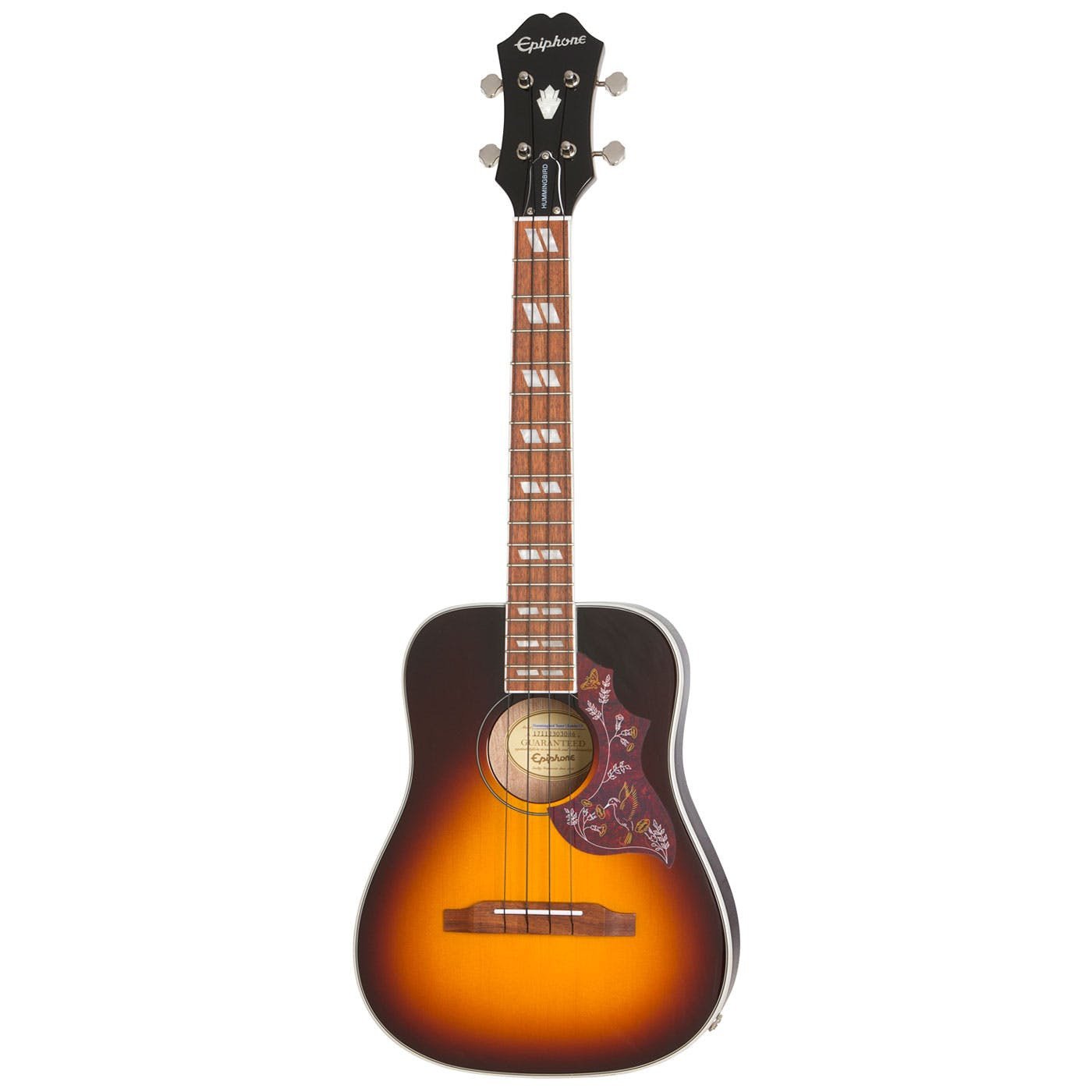 EPIPHONE 2018 HUMMINGBIRD UKULELE TENOR ACOUSTIC ELECTRIC TOBACCO SUNBURST EUKTHBTSNH